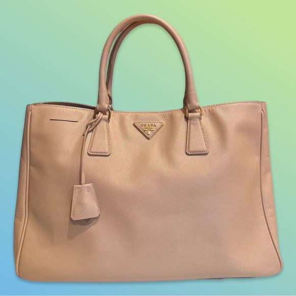 Prada Handbags - Prada Saffiano Tote Beige
